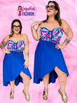 Neon blue chic