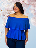 Royal blue lycra top