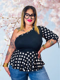 Polka dots lycra top
