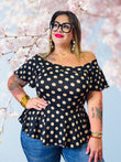 Off the shoulder lycra top