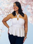 Lace up lycra top