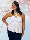 Lace up lycra top