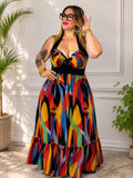 Vestido Largo Rainbow Glam