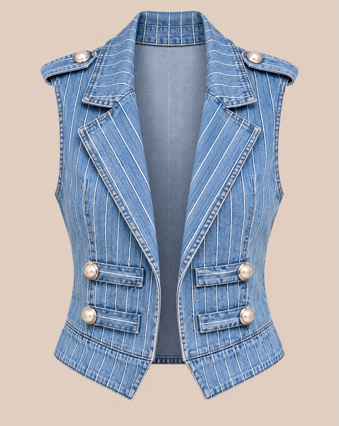 Napoleon denim vest