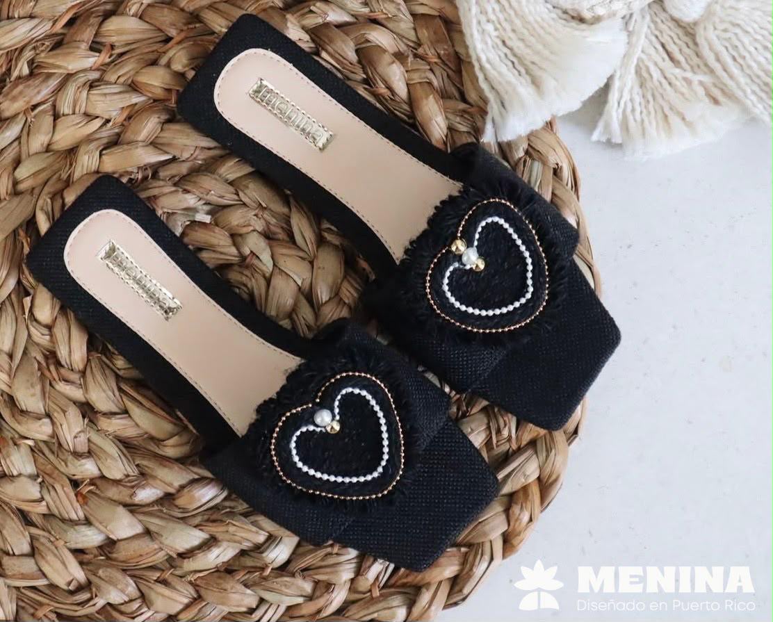 Meninas flats sandals - Black