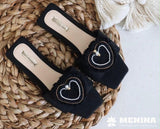 Meninas flats sandals - Black
