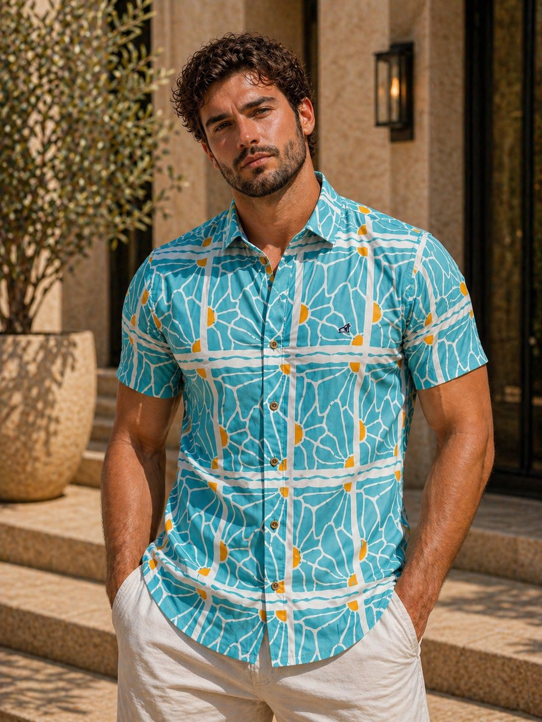 Camisa Addict aqua