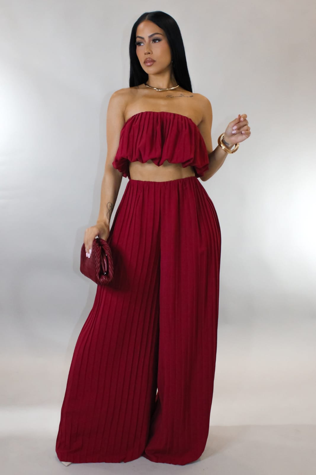 Two-Piece Brisa Plisada