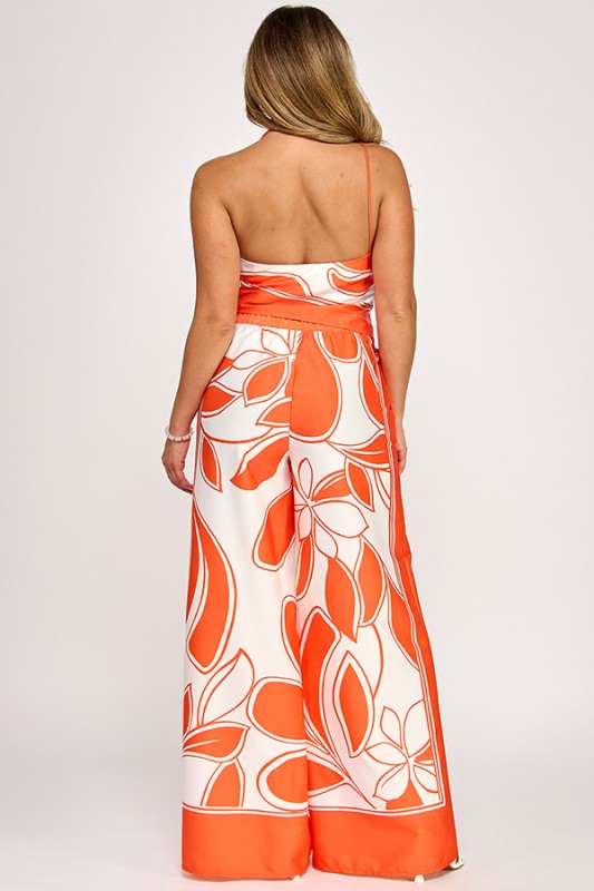 Conjunto Orange Bloom
