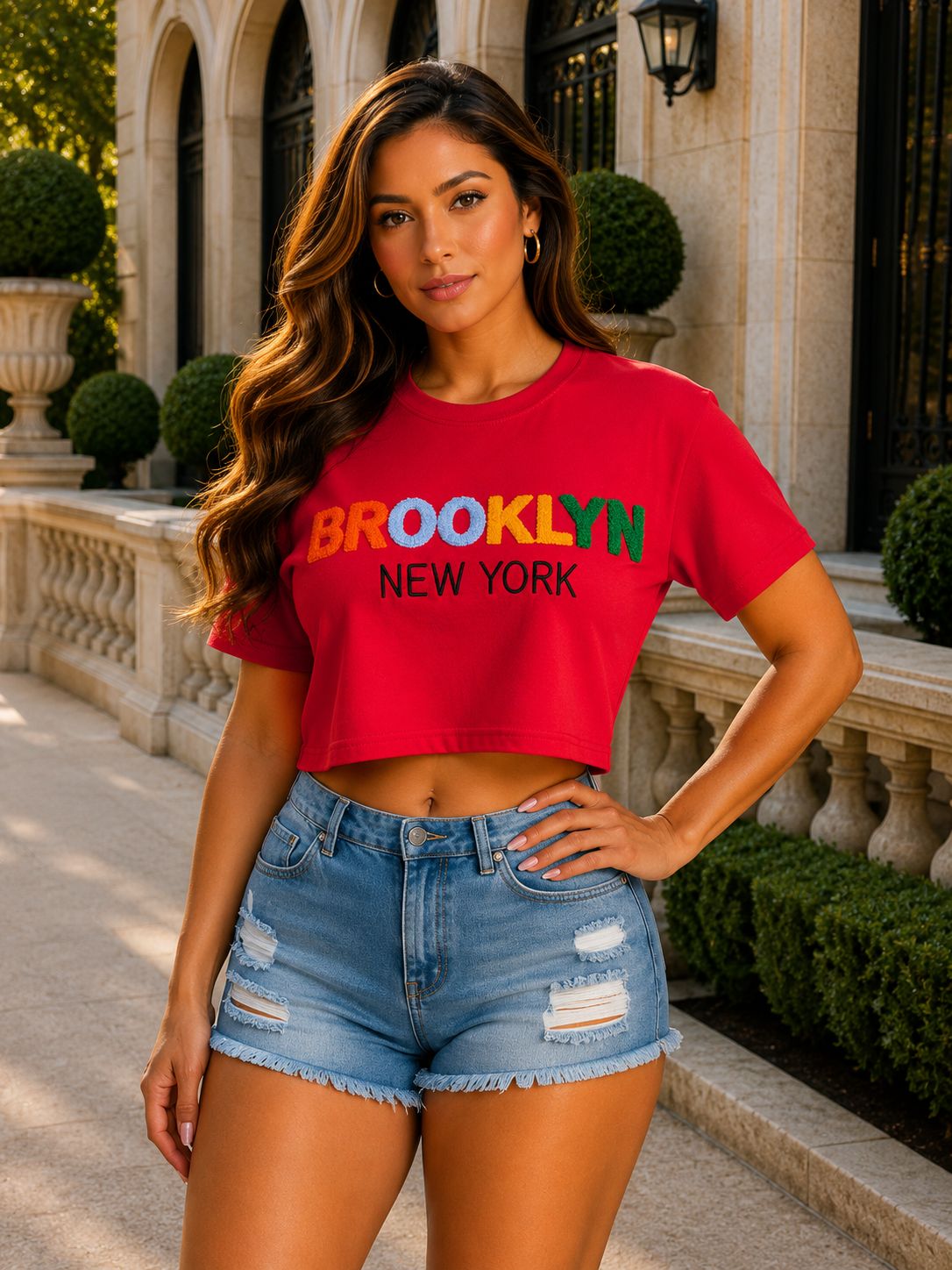 Crop Shirt BROOLYN, NY