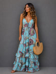 Aqua Garden Dress