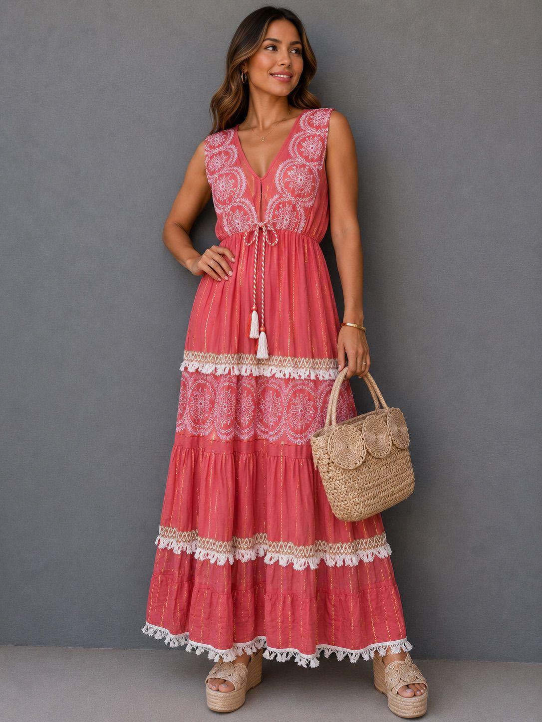 Embroidery Boho Dress